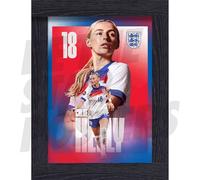 Lionesses Kelly 25/26 Action Poster Framed A2