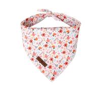 Lionet Paws Cotton Dog Bandanas,Coreopsis Comfortable Dog Triangle Bibs Scarf Washable Dog Kerchief,Birthday Scarves for Medium Large Dogs Pets