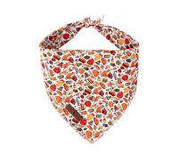 Lionet Paws Cotton Dog Bandanas,Turkey Pumpkin Comfortable Dog Triangle Bibs Scarf Dog Kerchief,Thanksgiving Scarves Scarves for Medium Large Dogs Pets