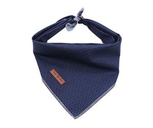 Lionet Paws Dog Bandana for Small Medium Large Dogs, Cat Dog Kerchief Dog Triangle Bibs Scarf for Girl or Boy Blue Dot