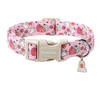 Lionet Paws Halloween Dog Collar- Cute Ghost Pumpkin Pink Dog Collars with Plastic Buckle and Ghost Pendant,Light Adjustable Dog Collars for Medium Large Dogs