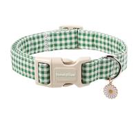 Lionet Paws St. Patrick Dog Collar- Cute Clover Spring Dog Collars with Plastic Buckle, Light Adjustable Dog Collars With Clover Pendant for Medium Large Dogs