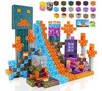 LionFuny 150Pcs Magnetic Blocks, Magnetic Building Blocks, Build 3D Magnet World Block Stacking Games, Magnet Blocks STEM Sensory Toys for Kids Boys Girls Age 3+ Christmas Birthday Gifts