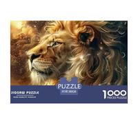 LionGargantuan Jigsaw Puzzles for Adults Fierce Lion Comprising 1000 Advanced And Ruthlessly Difficult Challenging Puzzle Game Pieces - Forged to Be An Heirloom-Quality Gift Jigsaw Puzzles for Adults