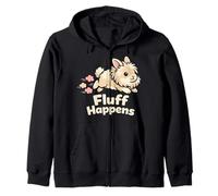 Lionhead Rabbit Enthusiast Fluffy Breed Bunny Lover Gift Zip Hoodie