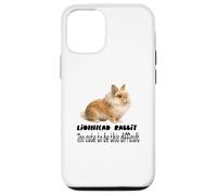 Lionhead Rabbit Too Cute To Be This Difficult Funny Pet Case for iPhone 12/12 Pro