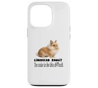 Lionhead Rabbit Too Cute To Be This Difficult Funny Pet Case for iPhone 13 Pro