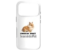 Lionhead Rabbit Too Cute To Be This Difficult Funny Pet Case for iPhone 17 Pro