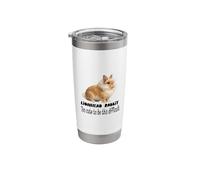 Lionhead Rabbit Too Cute to Be This Difficult Funny Pet Stainless Steel Insulated Tumbler
