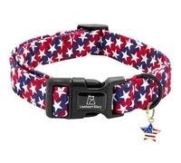 Lionheart glory American Flag Dog Collar, 4 of July Patriotic Independence Dog Collar Heavy Duty Adjustable Collars for Small Dogs Pet Gift Summer Collars