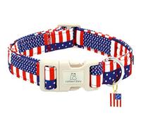 Lionheart glory American Flag Dog Collar, 4 of July Patriotic Independence Dog Collar Heavy Duty Adjustable Collars for Small Dogs Pet Gift Summer Collars