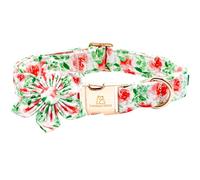 Lionheart glory Dog Collar Flowers Collar Floral Dog Collar with Flower Spring Summer Cute Collar Dog Boy or Girl Dog Collars Soft Durable Adjustable Dog Collars for Large Dogs