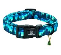 Lionheart glory Dog Collar Green Cute Collar for Medium Dogs Spring Summer Female or Male Collars Pets Gift Adjustable Heavy-Duty Pet Collars