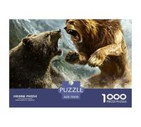 LionLuxury Jigsaw Puzzles for Adults Fierce Lion Featuring 1000 Meticulously Crafted Advanced Challenging Puzzle Game Pieces - Created to Be An Unforgettable Gift Jigsaw Puzzles for Adults And Kids Ag