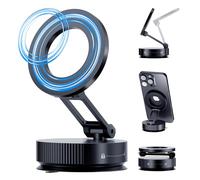 Lionora 360° Rotatable Magnetic Phone Holder, Metal Suction Cup Phone Mount, Vacuum Magnetic Phone Holder, Mag&Safe car Mount, Compatible with All Smartphones & All Car Models