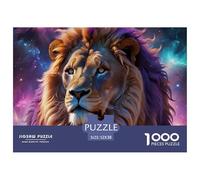 LionPhenomenal 1000-Piece Jigsaw Puzzles for Adults Fierce Lion The Definitive Encounter with Impossible, Hard, Difficult Challenging Puzzle Games - This Is The Crowning Gift Jigsaw Puzzles for Adults