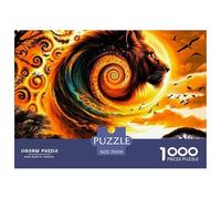 LionPremium Jigsaw Puzzles for Adults Fierce Lion A 1000-Piece Advanced-Level Set Featuring Challenging And Educational Games - Designed As The Jigsaw Puzzles for Adults And Mature Kids A
