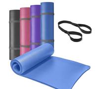 Lions 10mm Extra Thick Large Yoga Mat - 183 x 61 cm, Exercise Yoga Matt for Men Women Non Slip Foam Padded Camping Pilates Mats with Carry Strap