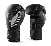 Lions 10oz Boxing Gloves - Premium Rex Leather, Perfect for MMA Training Kickboxing Gloves, Punching Bag Focus Mitts, Muay Thai Boxing Gloves for Men Women Adults (Grey, 10oz)