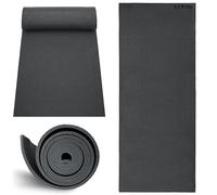 Lions 6mm Thick Yoga Mat for Gym Exercise Pilates Meditation Travel Crash Sleeping Floor Non Slip Matt Outdoor Camping Roll Floor Mat (Black)