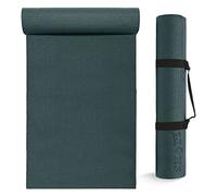 Lions 6mm Thick Yoga Mat for Gym Exercise Pilates Meditation Travel Crash Sleeping Floor Non Slip Matt Outdoor Camping Roll Floor Mat (Dark Green)