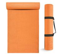 Lions 6mm Thick Yoga Mat for Gym Exercise Pilates Meditation Travel Crash Sleeping Floor Non Slip Matt Outdoor Camping Roll Floor Mat (Ochre)
