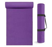 Lions 6mm Thick Yoga Mat for Gym Exercise Pilates Meditation Travel Crash Sleeping Floor Non Slip Matt Outdoor Camping Roll Floor Mat (Purple)