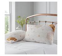Lions Bamboo Pillows 2 Pack - Ultra Soft Memory Foam Pillow for Head Neck Support, Premium Hypoallergenic Orthopaedic Shredded Premium Bed Bamboo Pillow, Anti Allergy Washable
