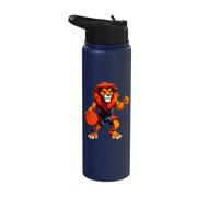 Lions Basketball Leo Stainless Steel Insulated Water Bottle