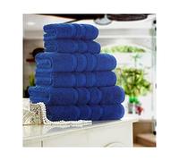 Lions Bath Sheets Set of 2 - Premium Bath Towels for Bathroom (80 x 140 Cm), 100% Egyptian Cotton, Ultra Soft Quick Dry Highly Absorbent, Extra Large Bath Sheet, Electric Blue