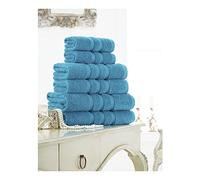 Lions Bath Sheets Towels - Zero Twist Hand Towel Soft Water Absorbent Egyptian Cotton (Turquoise, Bath Towels (2x))