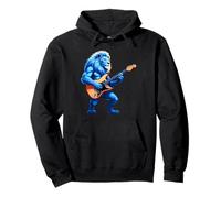 LIONS BLUE LION PLAYING GUITAR Pullover Hoodie