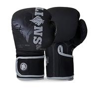 Lions Botega Boxing Gloves Grey 14oz, Adult Sparring Punching Punch Bag MMA Martial Arts Training Mitts, Ideal for Men Women