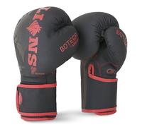 Lions BOTEGA Boxing Gloves Sparring Mitts for Punch Bag Focus Pads Punching Cage Fight Mma Muay Thai Kickboxing Martial Arts Training 6oz 8oz 10oz 12oz 14oz 16oz (8oz, Red)