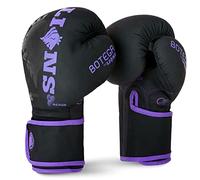 Lions BOTEGA Boxing Gloves Sparring Mitts for Punch Bag Focus Pads Punching Cage Fight Mma Muay Thai Kickboxing Martial Arts Training 6oz 8oz 10oz 12oz 14oz 16oz (6oz, Purple)