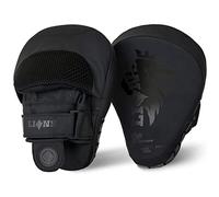 Lions Botega Focus Pads Black, Boxing Hook and Jabs Mitts Sparring Punching Punch Bag Martial Arts MMA Kickboxing Strike Target Coach Training Workout Gloves
