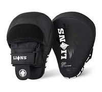 Lions Botega Focus Pads White, Boxing Hook and Jabs Mitts Sparring Punching Punch Bag Martial Arts MMA Kickboxing Strike Target Coach Training Workout Gloves