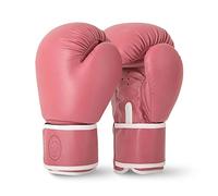 Lions Boxing Gloves - Premium Faux Leather, Pro Sparring Training Muay Thai Gloves, MMA Punching Kickboxing Bag Focus Mitts Fighting Training Workout for Men Women (CLASSIC PINK, 8 oz)