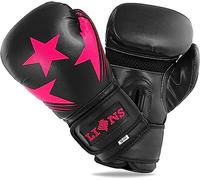 Lions Boxing Gloves - Premium Faux Leather, Pro Sparring Training Muay Thai Gloves, MMA Punching Kickboxing Bag Focus Mitts Fighting Training Workout for Men Women