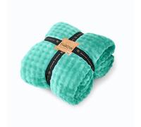 Lions Bubble Throw Blanket - Faux Fur Thermal Warm Cosy Fluffy Fleece Blanket Throws for Sofas Bed Couch, Super Soft Extra Large Flannel Thick Blanket, Green - 150x200cm