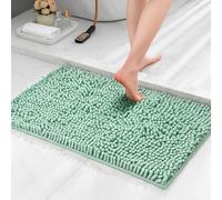 Lions Chenille Bath Mat - 50x80 cm - Extra Soft Non Slip Bathroom Mat, Super Absorbent Fluffy Absorbent Bathmat for Bathroom Floor, Machine Wahsable, Quick Dry Rug Foot Mats, Duck Egg