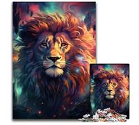 Lions colorful 1000Pc Adults Jigsaw Puzzle Paper Puzzles Challenging Brain Teaser, Family Activity, Home Decor, 1000 PCS(38x26cm)