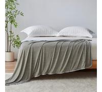 Lions Cooling Blanket for Hot Sleepers - Extra Large Soft Reversible Cool Fleece Throw for Couch Bed Chair Sofa, Lightweight Breathable Summer Camping Blankets, Grey, 150x200cm