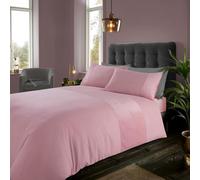 Lions Dusty Pink Bedding Crushed Velvet Duvet Cover Set, King Size