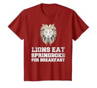 Lions Eat Springboks For Breakfast British Lions Rugby Tour T-Shirt