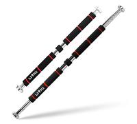 Lions Exercise Door Bar Pull Chin Up Home Gym Fitness Strength Training workout 100cm (Black/Red)