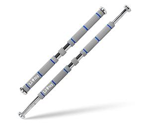 Lions Exercise Door Bar Pull Chin Up Home Gym Fitness Strength Training workout 100cm (Grey/Blue)