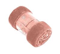 Lions Fleece Throw Blanket - 100% Polyester, Ultra Soft Faux Fur Extra Large Warm Cosy Plain Solid Large Blankets for Sofa Bed Settee Couch (Blush Pink, 200x240cm)
