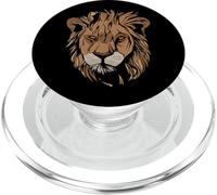 Lion's Head King of Predators Wild Cat Tanzania PopSockets PopGrip for MagSafe