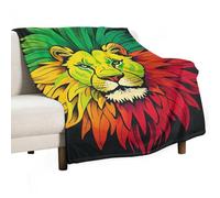 Lion's Head Majestic Blanket, Soft Flannel Fleece Blankets Quick-Dry, Lightweight Throw Blanket for Couch, Bed, Office & Travel, Ideal Gift for Family & Friends, 30"x40"